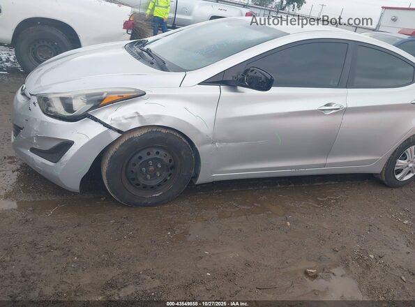 5NPDH4AE2GH725785 2016 HYUNDAI ELANTRA Серебряный Вид щитка приборов