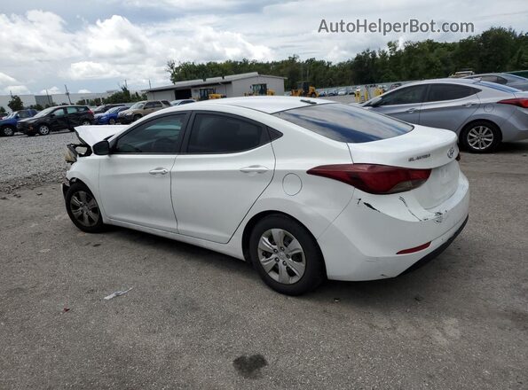 5NPDH4AE9GH779214 2016 HYUNDAI ELANTRA Белый Задняя левая четверть