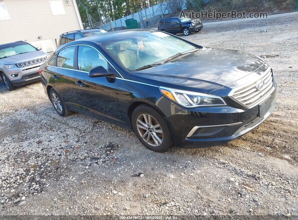 5NPE24AF2HH474153 2017 HYUNDAI SONATA Черный Передняя правая четверть