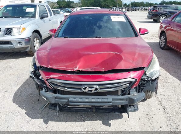 5NPE34AF7GH378921 2016 HYUNDAI SONATA Красный Вид щитка приборов