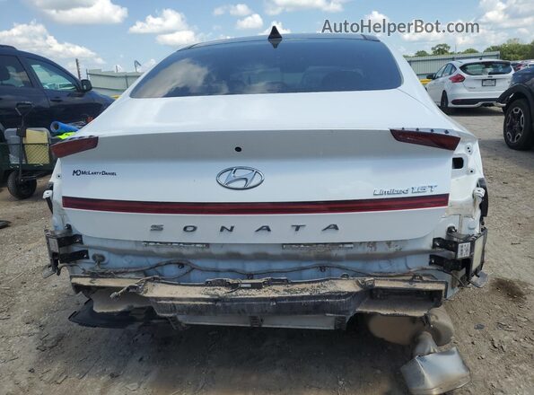 5NPEH4J23MH085317 2021 HYUNDAI SONATA Белый Вид сзади