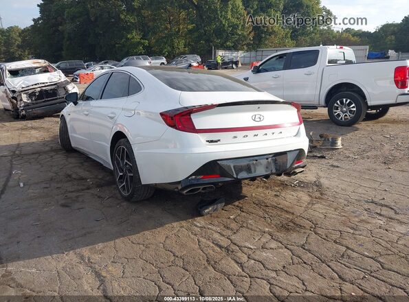 5NPEK4JC3MH125843 2021 HYUNDAI SONATA Белый Задняя левая четверть