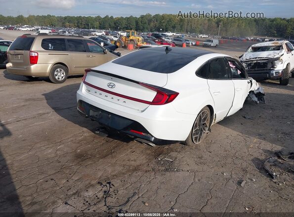 5NPEK4JC3MH125843 2021 HYUNDAI SONATA Белый Задняя правая четверть