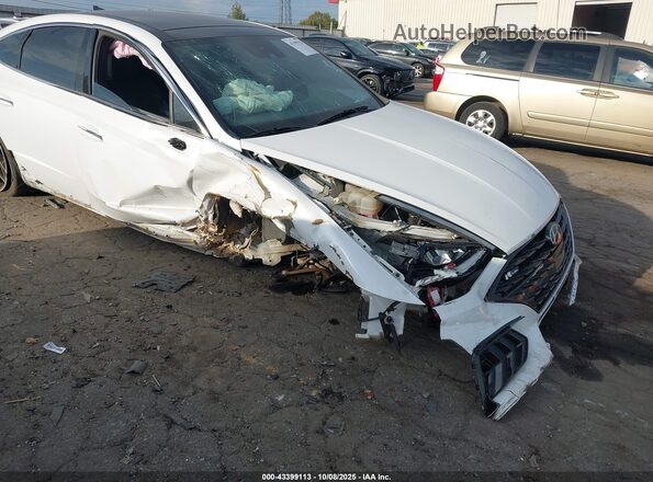 5NPEK4JC3MH125843 2021 HYUNDAI SONATA Белый Вид спереди