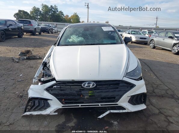 5NPEK4JC3MH125843 2021 HYUNDAI SONATA Белый Вид задней части салона