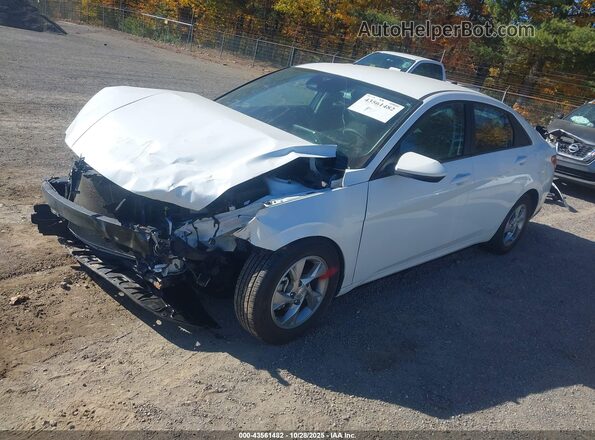 5NPLL4AG5NH053455 2022 HYUNDAI ELANTRA Белый Передняя левая четверть