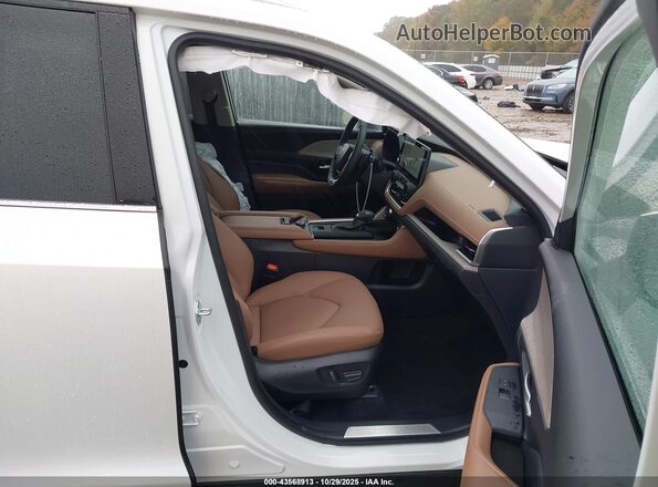5TDAAAB53SS082628 2025 TOYOTA GRAND HIGHLANDER White Вид салону спереду