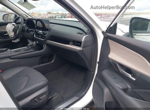 5TDAAAB56SS087080 2025 TOYOTA GRAND HIGHLANDER Белый Вид салона спереди