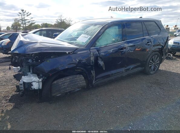 5TDADAB57SS012055 2025 TOYOTA HIGHLANDER HYBRID Синий Передняя левая четверть