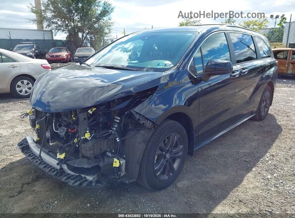 5TDCSKFC0RS114286 2024 TOYOTA SIENNA Black Vista tres cuartos delantera izquierda