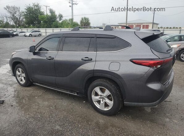 5TDCZRAH6LS018287 2020 TOYOTA HIGHLANDER Gray Tył lewy