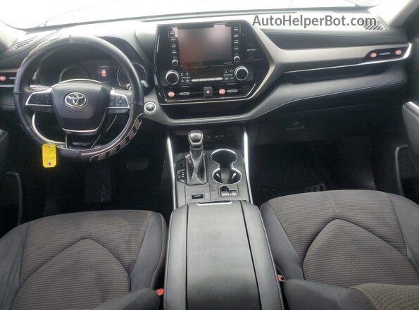 5TDCZRAH6LS018287 2020 TOYOTA HIGHLANDER Gray Widok deski rozdzielczej