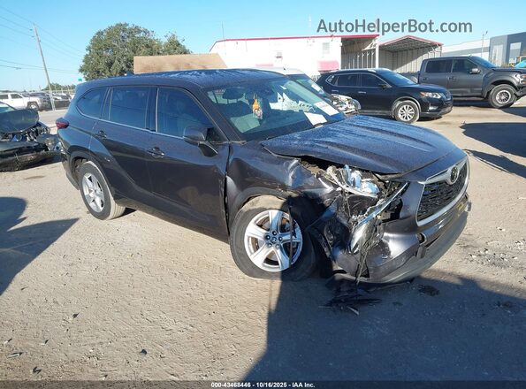 5TDCZRAHXLS026991 2020 TOYOTA HIGHLANDER Серый Передняя правая четверть