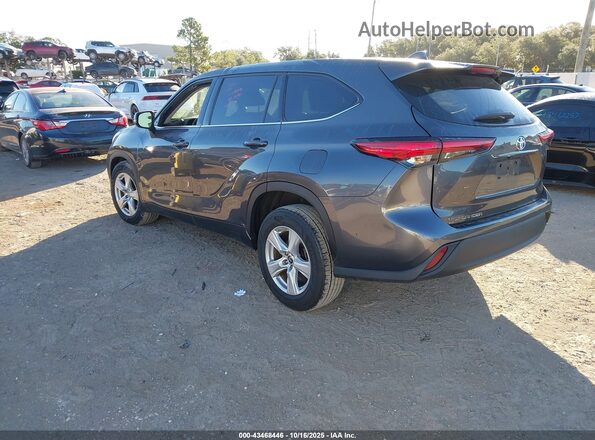 5TDCZRAHXLS026991 2020 TOYOTA HIGHLANDER Серый Задняя левая четверть