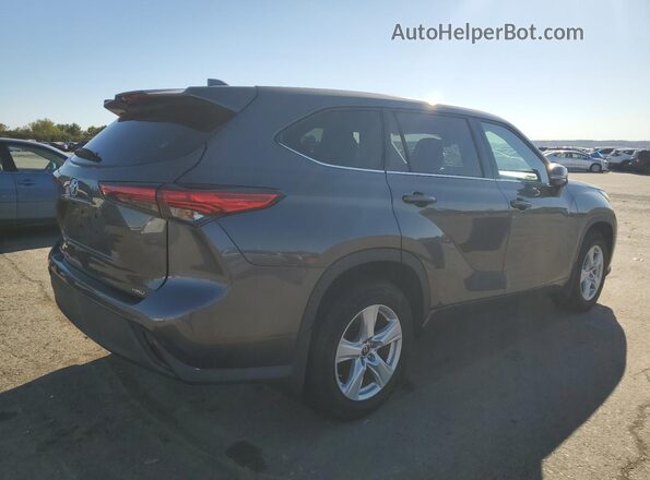 5TDCZRBH1MS141124 2021 TOYOTA HIGHLANDER Серый Задняя правая четверть