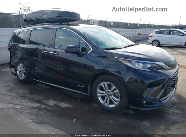 5TDDSKFC6MS019311 2021 TOYOTA SIENNA Black Delantero derecho