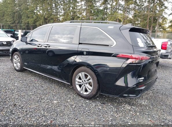 5TDDSKFC8MS018421 2021 TOYOTA SIENNA Черный Задняя левая четверть