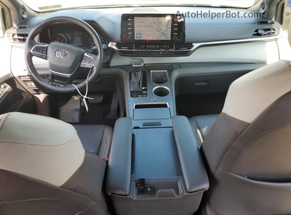 5TDDSKFCXMS003807 2021 TOYOTA SIENNA Black Widok deski rozdzielczej