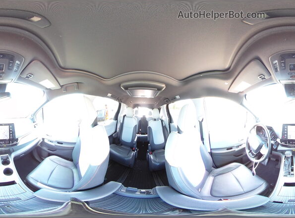 5TDDSKFCXMS003807 2021 TOYOTA SIENNA Black Widok wnętrza 360 stopni