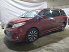 2020 Toyota Sienna Xle Темно-бордовый vin: 5TDDZ3DCXLS241658