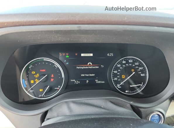 5TDESKFC2MS037518 2021 TOYOTA LIMITED Gray Вид щитка приладів