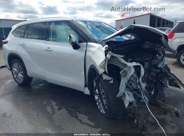 5TDFARAH9PS021680 2023 TOYOTA HIGHLANDER HYBRID Белый Передняя правая четверть
