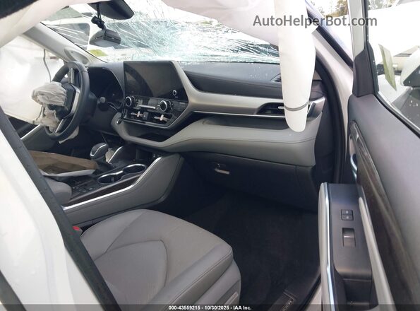 5TDFARAH9PS021680 2023 TOYOTA HIGHLANDER HYBRID Белый Вид салона спереди