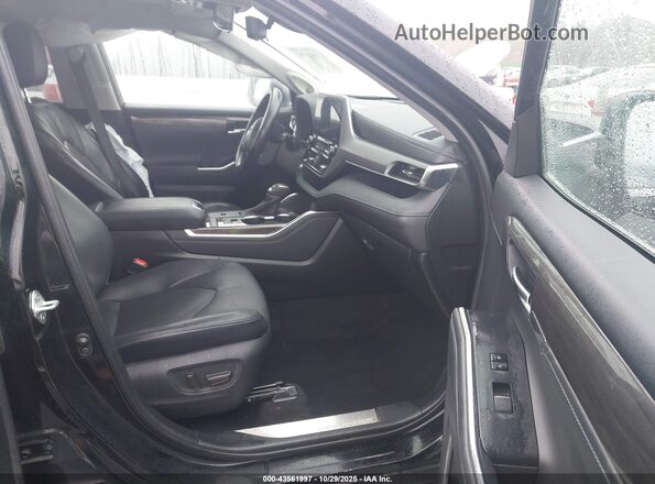 5TDFZRAH8LS014786 2020 TOYOTA HIGHLANDER Black Front interior view