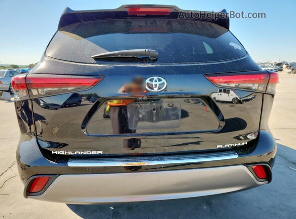 5TDFZRAH8MS082118 2021 TOYOTA HIGHLANDER Черный Вид сзади