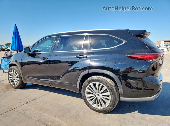 5TDFZRAH8MS082118 2021 TOYOTA HIGHLANDER Черный Задняя левая четверть