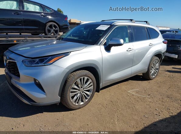 5TDFZRAHXMS063733 2021 TOYOTA HIGHLANDER Серебряный Передняя левая четверть