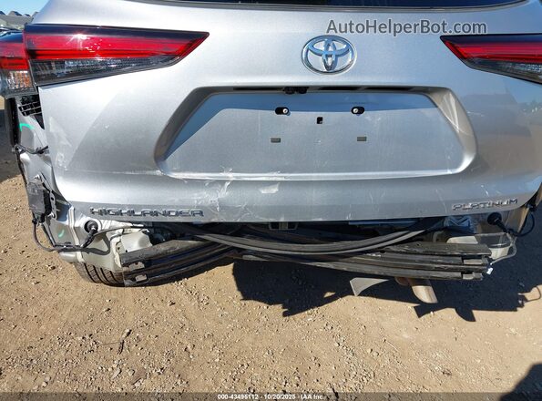 5TDFZRAHXMS063733 2021 TOYOTA HIGHLANDER Серебряный Вид спереди