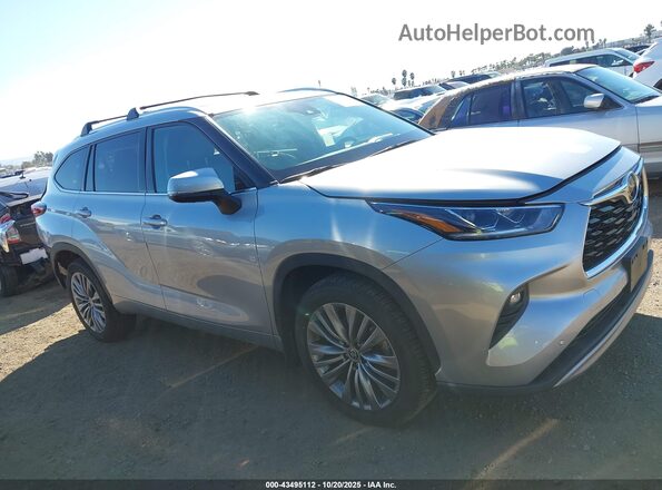 5TDFZRAHXMS063733 2021 TOYOTA HIGHLANDER Серебряный Панорамный вид салона 360°