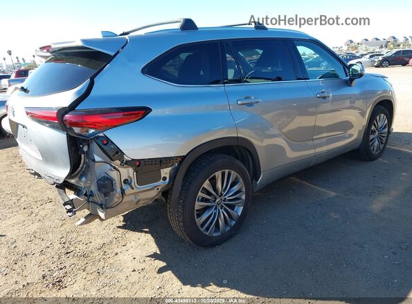 5TDFZRAHXMS063733 2021 TOYOTA HIGHLANDER Серебряный Задняя правая четверть