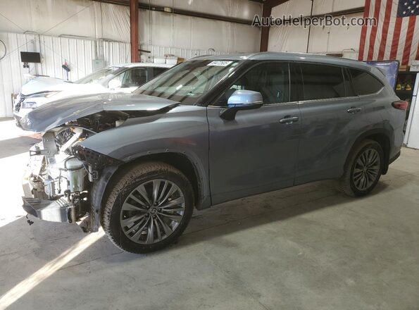 5TDFZRBH2LS019853 2020 TOYOTA HIGHLANDER Silver Vista tres cuartos delantera izquierda