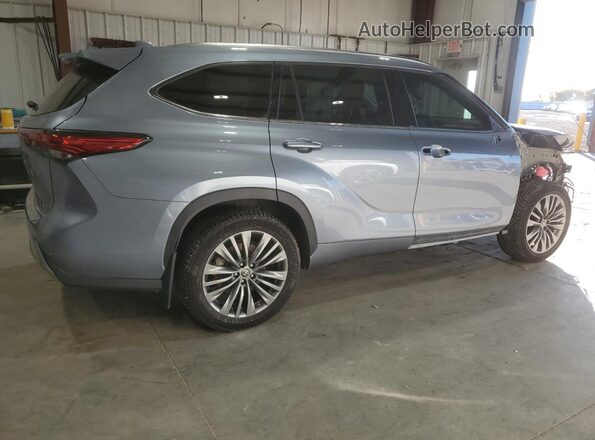 5TDFZRBH2LS019853 2020 TOYOTA HIGHLANDER Silver Trasero derecho