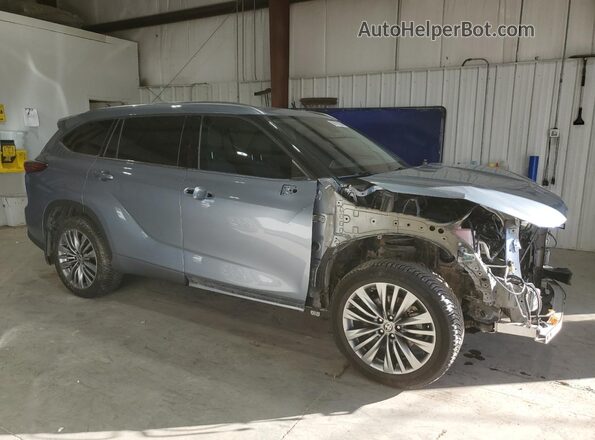 5TDFZRBH2LS019853 2020 TOYOTA HIGHLANDER Silver Delantero derecho