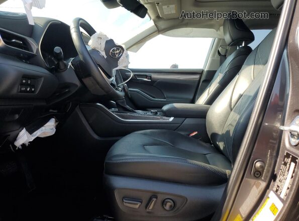 5TDFZRBH7NS232882 2022 TOYOTA HIGHLANDER Серый Вид салона спереди