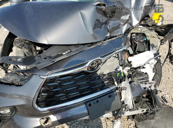 5TDFZRBH7NS232882 2022 TOYOTA HIGHLANDER Серый Вид подкапотного пространства