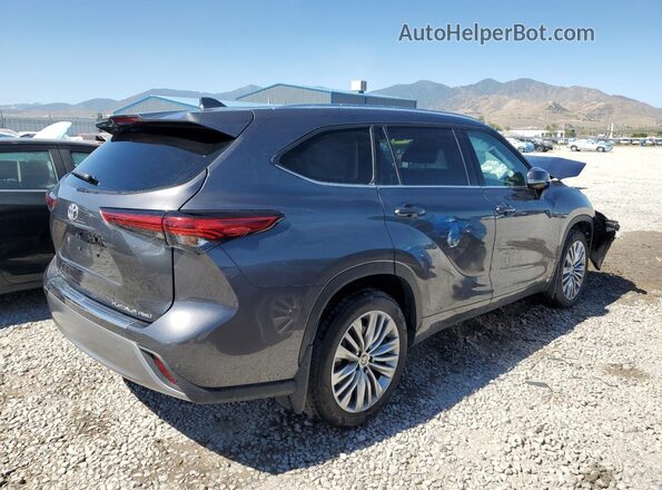 5TDFZRBH7NS232882 2022 TOYOTA HIGHLANDER Серый Задняя правая четверть