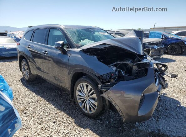 5TDFZRBH7NS232882 2022 TOYOTA HIGHLANDER Серый Передняя правая четверть
