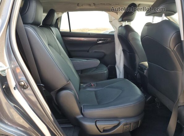 5TDFZRBH7NS232882 2022 TOYOTA HIGHLANDER Серый Вид задней части салона