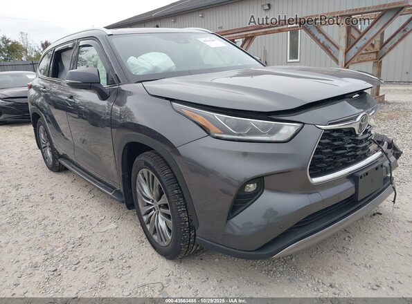 5TDFZRBH8NS166228 2022 TOYOTA HIGHLANDER Серый Передняя правая четверть