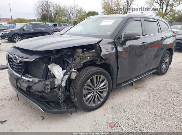 5TDFZRBH8NS166228 2022 TOYOTA HIGHLANDER Серый Передняя левая четверть