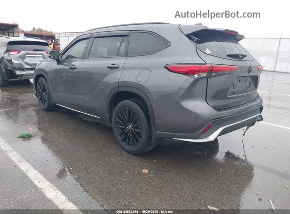 5TDJZRBH7MS127123 2021 TOYOTA HIGHLANDER Серый Задняя левая четверть