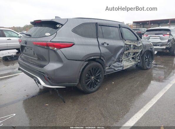 5TDJZRBH7MS127123 2021 TOYOTA HIGHLANDER Серый Задняя правая четверть