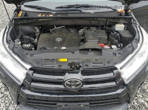 5TDJZRFH5JS832962 2018 TOYOTA HIGHLANDER Черный Вид подкапотного пространства