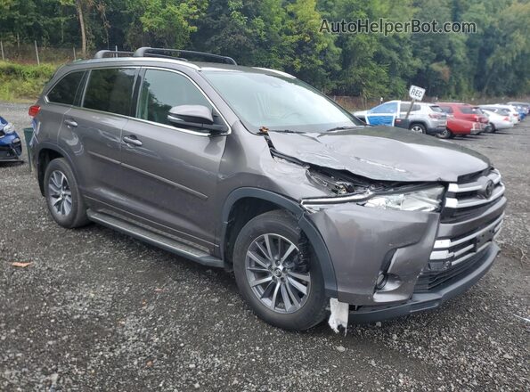 5TDJZRFH5JS848336 2018 TOYOTA HIGHLANDER Gray Передня права чверть