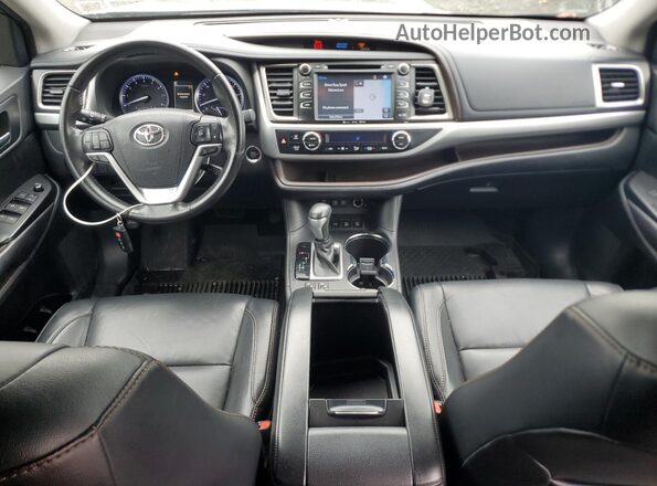 5TDJZRFH5JS848336 2018 TOYOTA HIGHLANDER Gray Вид панелі приладів