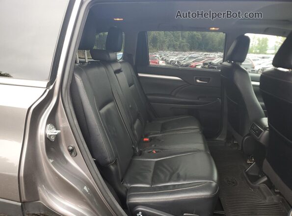 5TDJZRFH5JS848336 2018 TOYOTA HIGHLANDER Gray Вид задньої частини салону